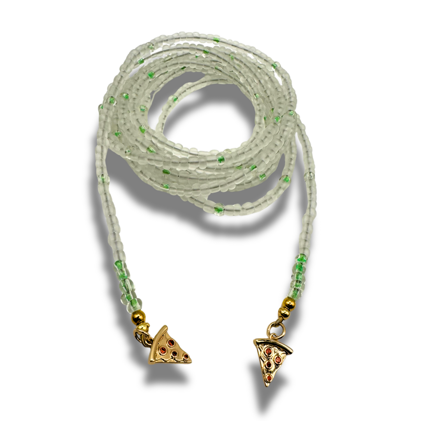 Collier enveloppant, collier de perles, collier extra long de perles de rocaille, collier fait main sans fermoir, collier amusant avec breloque - 160 cm