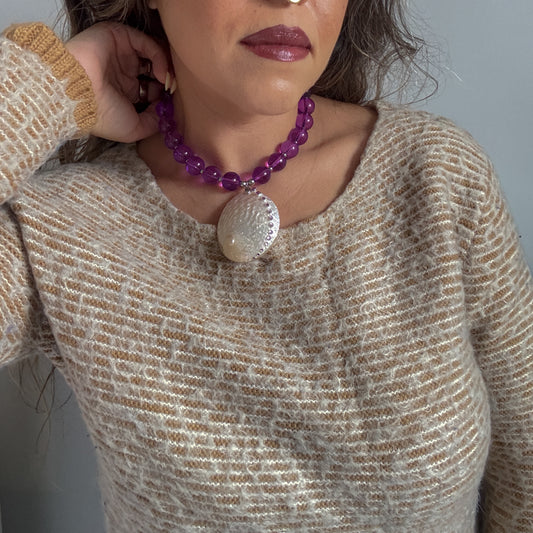 Collier Violet Sea